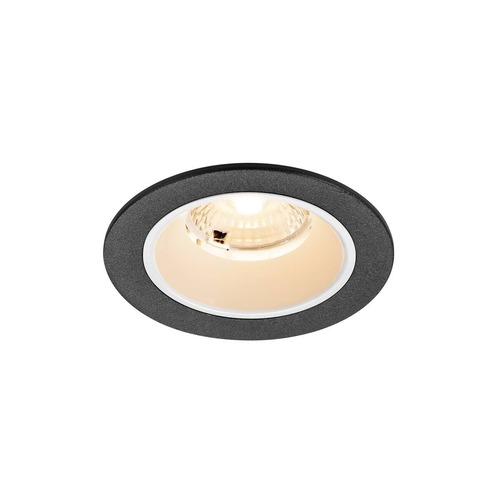 Kruhová - LA 1009437 NUMINOS® S Stropní vestavné svítidlo, 2700 K, 40°, IP20, kulaté, černé / bílé - BIG WHITE (SLV) - foto 1