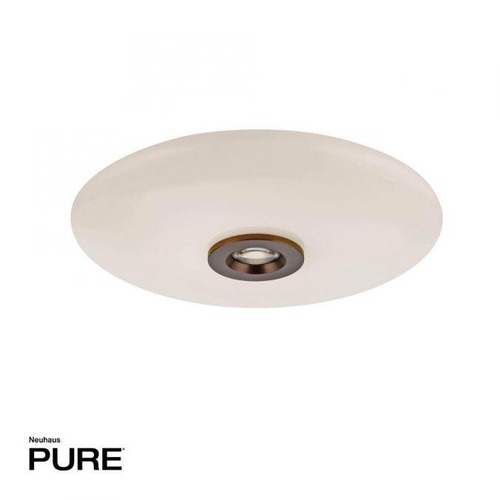 Kruhová - PN 6083-34 Nástěnné a stropní svítidlo PURE Vitrum stmívatelné 2700K hnědá / opál - PAUL NEUHAUS - foto 1