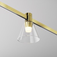 Lištové Magnetic Maytoni Flarity - M TR147-1-3W2.7K-BS-DE Svítidlo pro kolejnicový systém Bianca 2700K 3W teplá bílá 60lm mosaz hliník sklo Flarity - MAYTONI