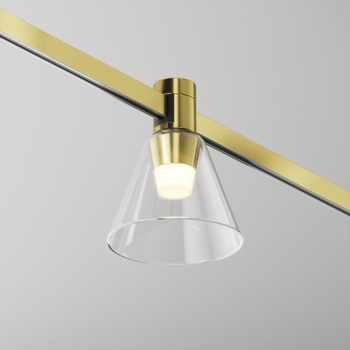 Lištové Magnetic Maytoni Flarity - M TR147-1-3W2.7K-BS-DE Svítidlo pro kolejnicový systém Bianca 2700K 3W teplá bílá 60lm mosaz hliník sklo Flarity - MAYTONI - foto 1