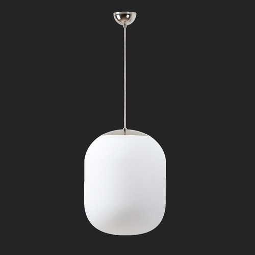 Nouzové osvětlení - OS TAN67871 TANIA S2 závěsné skleněné svítidlo nerez leštěná / bílá IP40 4000 K 41W LED nouzové kombinované 3 h (původní kód OS 67871) - OSMONT - foto 1