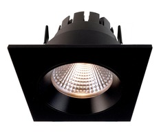 Hranatá - IMPR 565244 Zápustné svítidlo Orionis hranaté černá LED 6,50W 2700K 645lm - LIGHT IMPRESSIONS