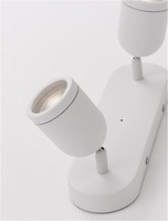 Bodová - NV 9555816 Bodové svítidlo ORSON bílý kov GU10 2x10W 230V IP44 bez žárovky - NOVA LUCE