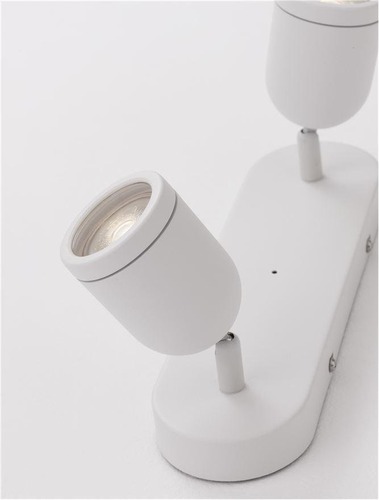 Bodová - NV 9555816 Bodové svítidlo ORSON bílý kov GU10 2x10W 230V IP44 bez žárovky - NOVA LUCE - foto 1