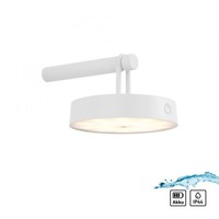 Dekorativní - LD 19312-16 ARMA LED nástěnné svítidlo na baterie bílé stmívatelné dotykem IP44 paměťová funkce 2700K - JUST LIGHT