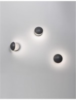 Nástěnná - NV 833426 Venkovní nástěnné svítidlo AGILE tmavě šedý hliník LED 13W 3000K 220-240V nastavitelný úhel max 120st. IP54 - NOVA LUCE