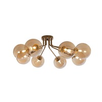 Dekorativní - FAN I-HONEY-PL8 Stropní svítidlo Honey, zlaté, 8 x G9, 88,4 x 80,8 x 28 cm - FANEUROPE