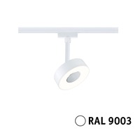 Svítidla - P 94891 URail LED lištový spot Circle samostatné svítidlo 5W 3000K stmívatelné 230V bílá - PAULMANN
