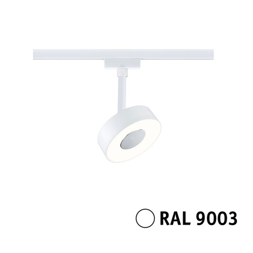 Svítidla - P 94891 URail LED lištový spot Circle samostatné svítidlo 5W 3000K stmívatelné 230V bílá - PAULMANN - foto 1