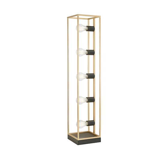 Stojací lampy - FAN I-KIMERA-PT5 Stojací lampa Piantana Kimera, černá/zlatá, 5 x E27, 20 x 20 x 200 cm - FANEUROPE - foto 1