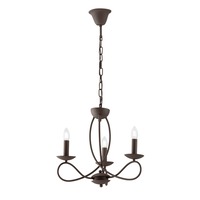 Dekorativní - FAN I-GINEVRA-3 Závěsné svítidlo Ginevra, cortenové, 3 x E14, 48 x 120 cm - FANEUROPE
