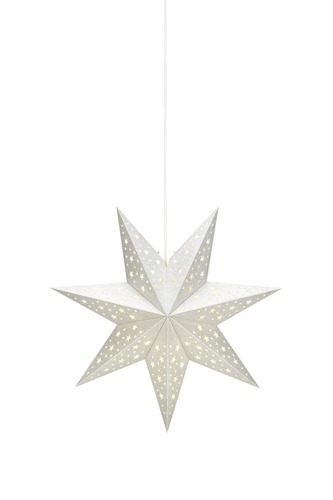 Interiérové dekorace - MAR 704416 Solvalla stříbrná závěsná hvězda 45 cm - Markslöjd - foto 1
