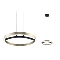 Závěsná - P 94928 LED závěsné svítidlo 3-krokové-stmívatelné Melira 2700K 24W černá mat/zlatá - PAULMANN