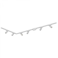 Lištové Briloner 48V - BRILO 8034066 Luxtrail lištový systém, kompletní sada, 6x LED spoty, do L, bílá - BRILO