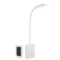 Bodová - BRI 2361016 Cielo lampa na čtení - 2W, 200lm, LED, nabíjecí, stmívatelné, dotykový vypínač, bezdrátové, bílé - BRILONER
