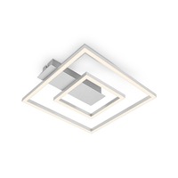 Hranatá - BRILO 3772019 LED stropní svítidlo, 32 cm, 22W, 100lm, hliník - BRILO