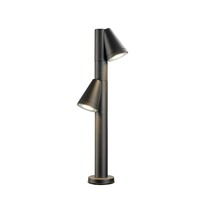 Sloupková - LA 1008017 T-TUBE 70 POLE venkovní stojací lampa, GU10, dvojitá, IP65, max. 10 W, černá - BIG WHITE (SLV)