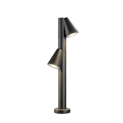 Sloupková - LA 1008017 T-TUBE 70 POLE venkovní stojací lampa, GU10, dvojitá, IP65, max. 10 W, černá - BIG WHITE (SLV) - foto 1