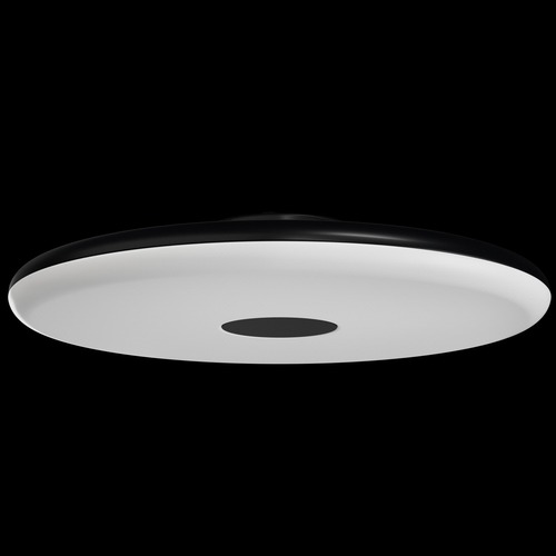 Kruhová - OS ZET60014 ZETA 2 FP stropní/nástěnné plastové svítidlo černá IP40 3000 K 38W LED - OSMONT - foto 1