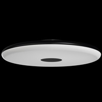 Kruhová - OS ZET60014 ZETA 2 FP stropní/nástěnné plastové svítidlo černá IP40 3000 K 38W LED - OSMONT