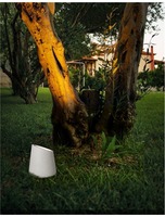 Sloupková - NV 9470582 Venkovní sloupkové svítidlo FOX bílý pískovec skleněný difuzor GU10 1x7W 100-240V bez žárovky IP65 - NOVA LUCE