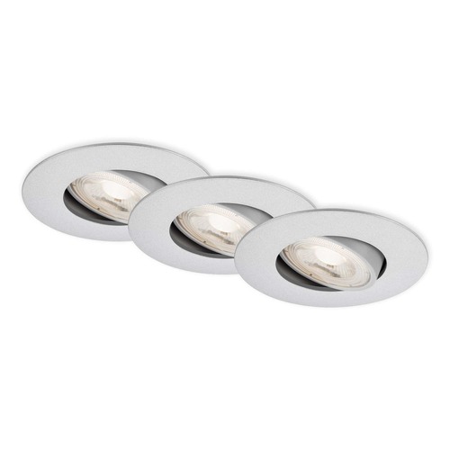 Kruhová - BRI 7602034 LED vestavné svítidlo 4,4 cm 3x 4,9 W 480lm chrom - BRILONER - foto 1