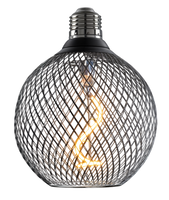 E27 - LED žárovka E27 2.5W ČERNÁ - ZLATÉ SKLO