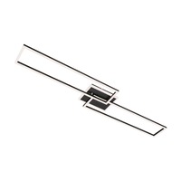 Hranatá - BRILO 3050-015 LED CCT rám 110 cm 40W 5200lm černá - BRILO