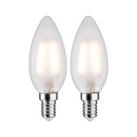 E14 - P 28636 LED svíčka 3 W E14 mat teplá bílá 2ks-sada - PAULMANN