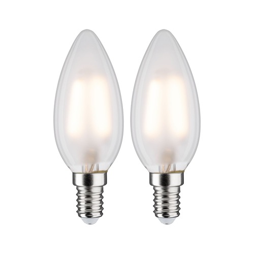 E14 - P 28636 LED svíčka 3 W E14 mat teplá bílá 2ks-sada - PAULMANN - foto 1