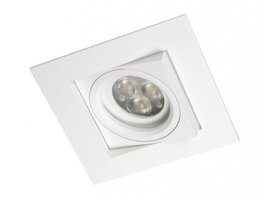 Hranatá - BPM 4200LED2.D60.3K Vestavné svítidlo CARE bílé hranaté LED 10W 3000K 60° 870lm - BPM