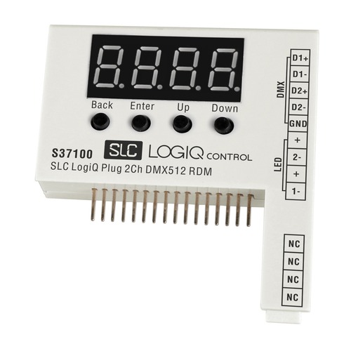 Ovladače pro vícebarevné LED pásky, RGB, RGBW - SLC S37100 SLC LogiQ Plugin 2CH DMX512 RDM - TLG - foto 1