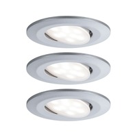 Koupelnová - P 99929 Vestavné svítidlo LED Calla kruhové 3x6W matný chrom výklopné - PAULMANN