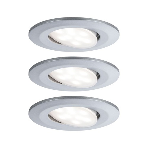 Koupelnová - P 99929 Vestavné svítidlo LED Calla kruhové 3x6W matný chrom výklopné - PAULMANN - foto 1
