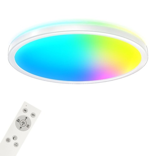 Kruhová - BRILO 7494-016 B smart RGB/W-svítidlo LED panel, pr. 42 cm, 22 W, 2700 lm, bílé - BRILO - foto 1