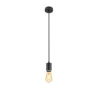 Subtilní - LA 1010285 LALU® závěsné svítidlo, patice E27, Mix&amp;Match, délka závěsu 200 cm, 1 x max. 10 W, černá - BIG WHITE (SLV)