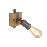 Bodová - LD 13471-79 SLAT Nástěnné a stropní svítidlo s jedním nastavitelným spotem ze dřeva a kovu - LEUCHTEN DIREKT / JUST LIGHT