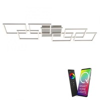 Hranatá - PN 6014-55 Paul Neuhaus, Q-INIGO, LED stropní svítidlo, ocel, Smart Home ZigBee 2700-5000K - PAUL NEUHAUS