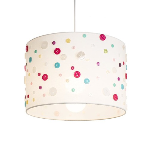 Stínidla, kryty, clony - RED R12390 DELI 30/20 stínidlo bílá knoflíky max. 28W - RED - DESIGN RENDL - foto 1