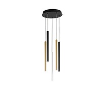 Dekorativní - FAN LED-PYPE-S5-MULT Závěsné svítidlo LED PYPE multibarevné 35 W 2350 lm CCT 25,5 x 200 cm - FANEUROPE