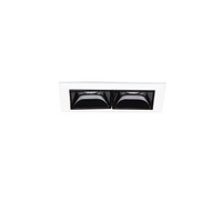 Hranatá - ILUX 267869 LED Zápustné bodové svítidlo Ideal Lux Lika 06W 4000K TRIM 267869 6W 500lm 4000K IP20 7,4cm bílo-černé s rámečkem - IDEALLUX