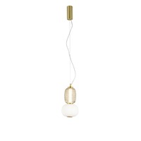 Dekorativní - FAN LED-TOTEM-S2 Závěsné svítidlo LED TOTEM zlatá 18W 2000lm 3000K 17x196,5 cm - FANEUROPE