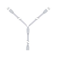 Příslušenství pro LED pásky - P 79813 MaxLED Y-Splitter 1 ku 2 rozbočovač 30 cm umělá hmota bílá - PAULMANN