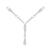 Příslušenství pro LED pásky - P 79813 MaxLED Y-Splitter 1 ku 2 rozbočovač 30 cm umělá hmota bílá - PAULMANN