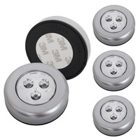Přisazená - BRILO 2633-054 LED skříňkové svítidlo pr. 6,8 cm 15x0W titan - BRILO