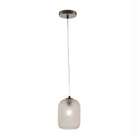 Válec - FAN I-ASHFORD-S15 AMB Závěsné svítidlo Ashford Ovale, jantarové, 1 x E27, 15 x 150 cm - FANEUROPE