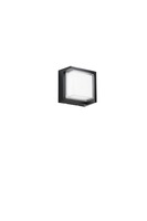 Nástěnná - FAN LED-W-BLOCK-Q-NER Nástěnné LED svítidlo Block čtvercové (černé) 15 W, 1800 lm, CCT 3000 / 4200 / 6500 K, 16 x 16 x 10 cm - FANEUROPE