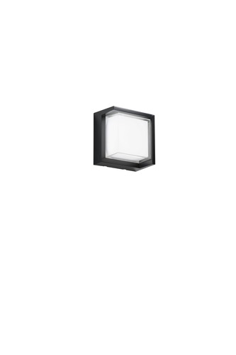Nástěnná - FAN LED-W-BLOCK-Q-NER Nástěnné LED svítidlo Block čtvercové (černé) 15 W, 1800 lm, CCT 3000 / 4200 / 6500 K, 16 x 16 x 10 cm - FANEUROPE - foto 1