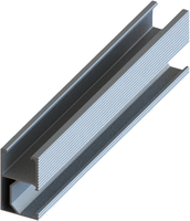 Spotřební materiál a příslušenství - Hliník Silver Rail 27 * 45 mm 2,2 m