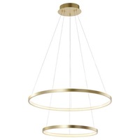 Kruhová - LD 11525-12 CIRCLE LED závěsné svítidlo, kruhové, Ø50cm, zlatá 3000K - LEUCHTEN DIREKT / JUST LIGHT